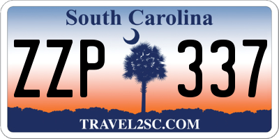 SC license plate ZZP337