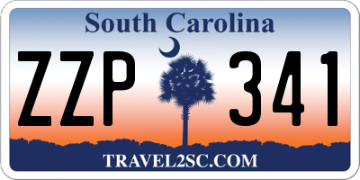 SC license plate ZZP341