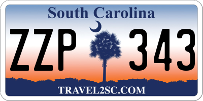 SC license plate ZZP343