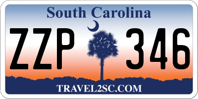 SC license plate ZZP346