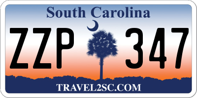 SC license plate ZZP347