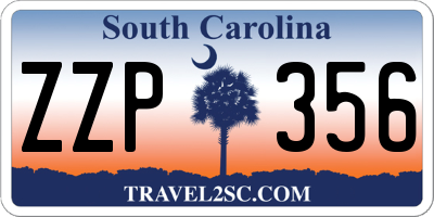 SC license plate ZZP356