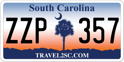 SC license plate ZZP357