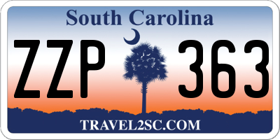 SC license plate ZZP363