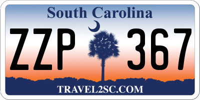 SC license plate ZZP367