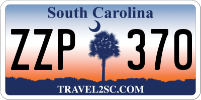 SC license plate ZZP370