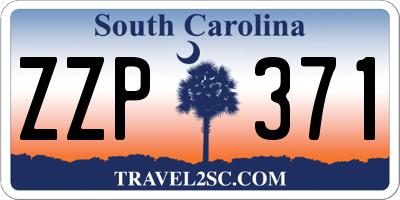 SC license plate ZZP371