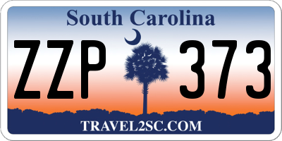 SC license plate ZZP373