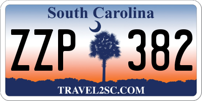 SC license plate ZZP382