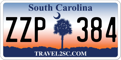SC license plate ZZP384