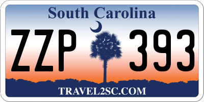 SC license plate ZZP393