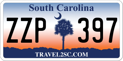 SC license plate ZZP397