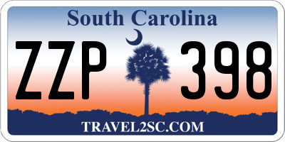 SC license plate ZZP398