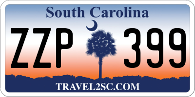 SC license plate ZZP399