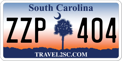 SC license plate ZZP404