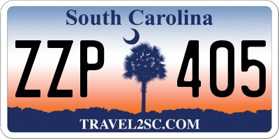 SC license plate ZZP405