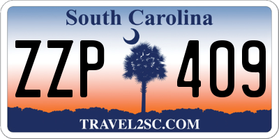 SC license plate ZZP409