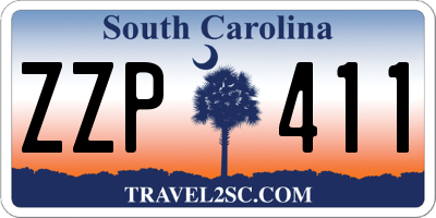 SC license plate ZZP411