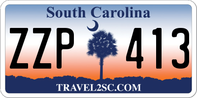 SC license plate ZZP413