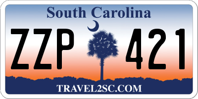 SC license plate ZZP421