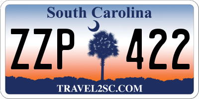 SC license plate ZZP422