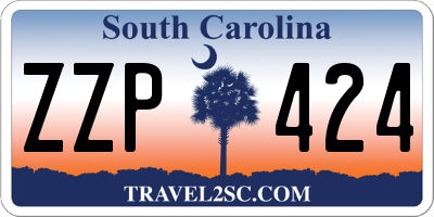 SC license plate ZZP424