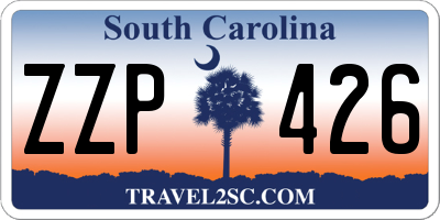 SC license plate ZZP426