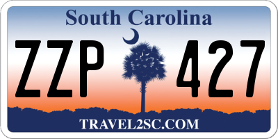 SC license plate ZZP427