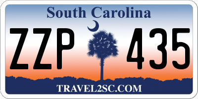 SC license plate ZZP435