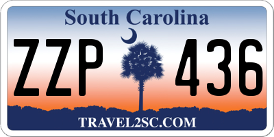 SC license plate ZZP436