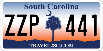 SC license plate ZZP441