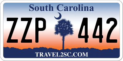 SC license plate ZZP442