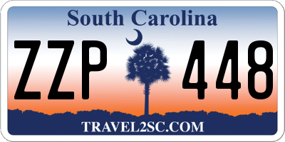 SC license plate ZZP448