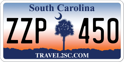 SC license plate ZZP450