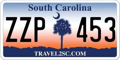 SC license plate ZZP453