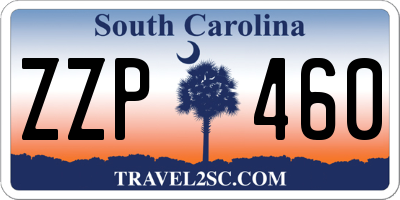 SC license plate ZZP460