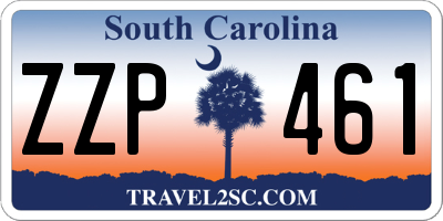 SC license plate ZZP461