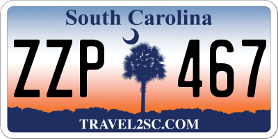 SC license plate ZZP467