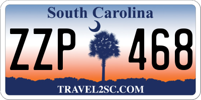 SC license plate ZZP468