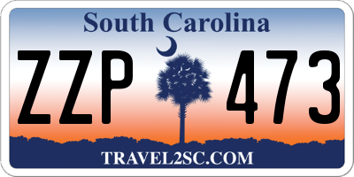 SC license plate ZZP473