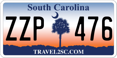 SC license plate ZZP476
