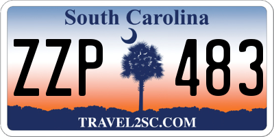 SC license plate ZZP483