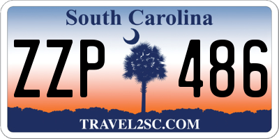 SC license plate ZZP486