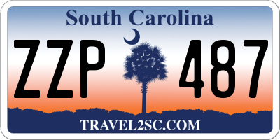 SC license plate ZZP487