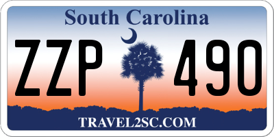 SC license plate ZZP490