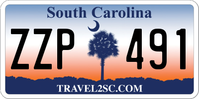 SC license plate ZZP491