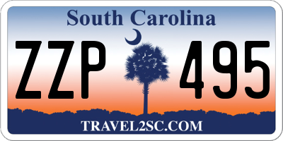 SC license plate ZZP495