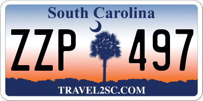SC license plate ZZP497