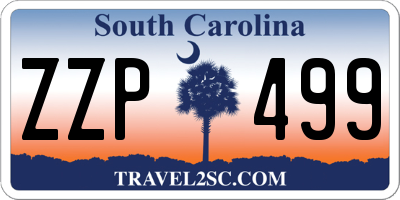 SC license plate ZZP499