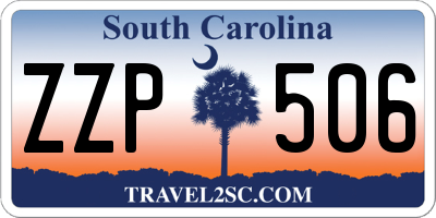 SC license plate ZZP506